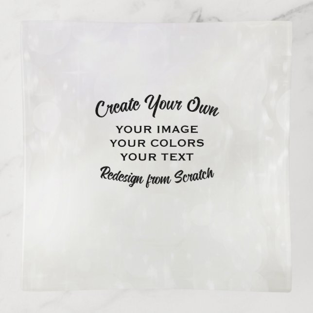 Create Your Own Custom Personalized Trinket Tray (Front)