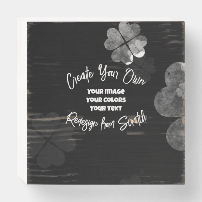 Create Your Own Custom Personalized Wooden Box Sign (Front Horizontal)