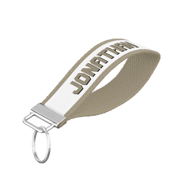 Create Your Own Custom Personalized Wrist Keychain (Angled Down)