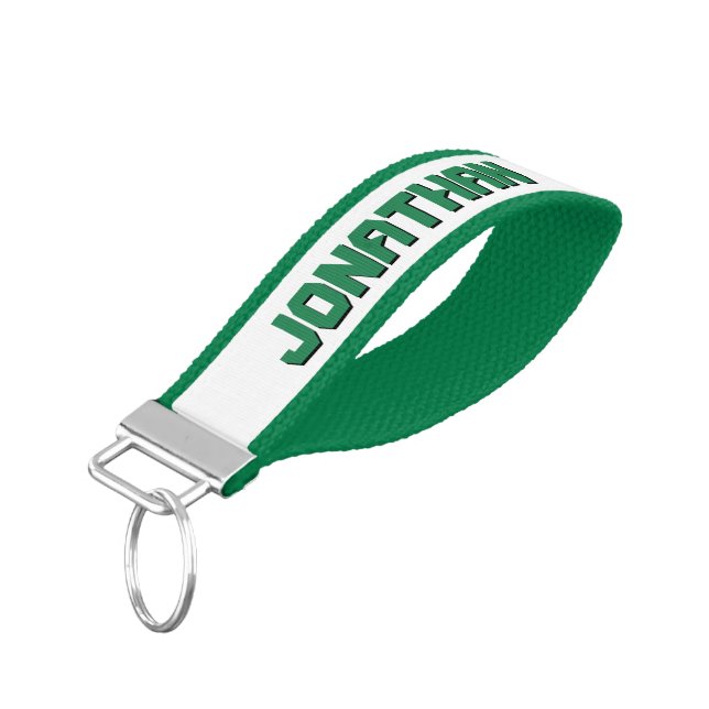 Create Your Own Custom Personalized Wrist Keychain (Angled Down)