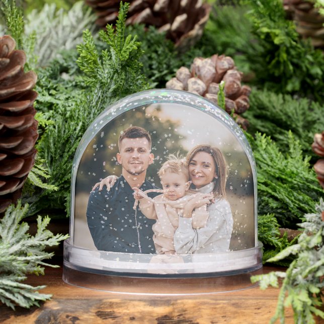 Create your own Custom Personlaized Family Photo  Snow Globe (Winter)