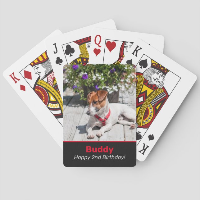 Create Your Own Custom Pet Design Poker Cards (Back)