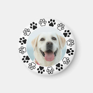 Create Your Own Custom Pet Photo Paw Print Frame Magnet