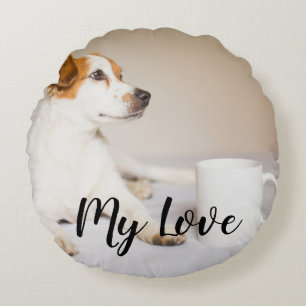 Create your own custom pet round pillow