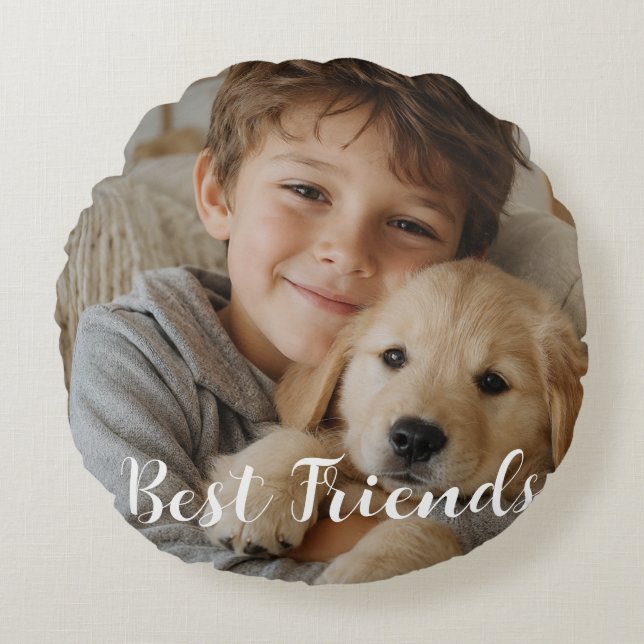 Create your own custom pet round pillow (Front)