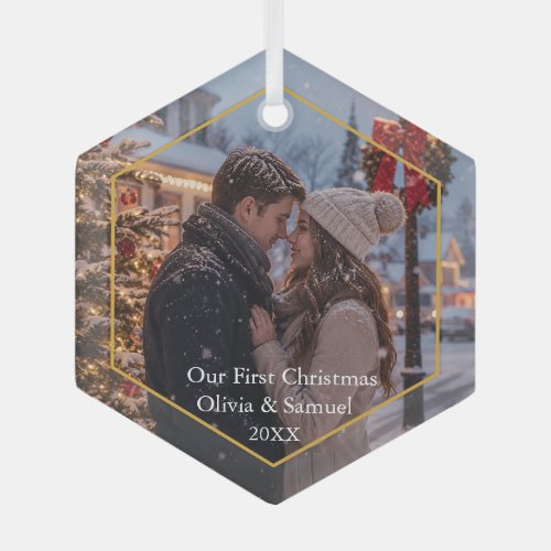 Create Your Own Custom Photo and Text Christmas Glass Ornament