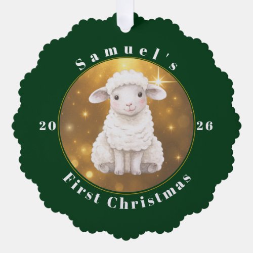 Create Your Own Custom Photo and Text Christmas Ornament Card