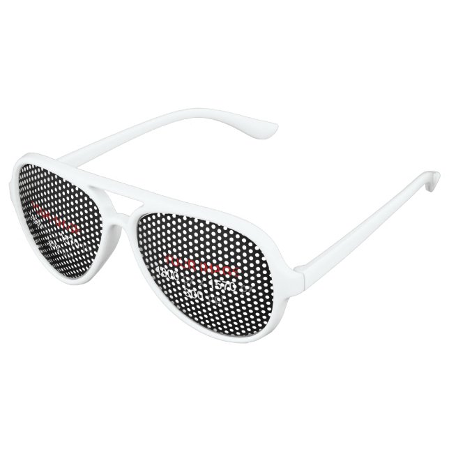 Create Your Own Custom Photo Aviator Party Shades (Angled)