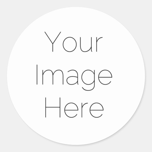 create your own custom photo classic round sticker (Front)