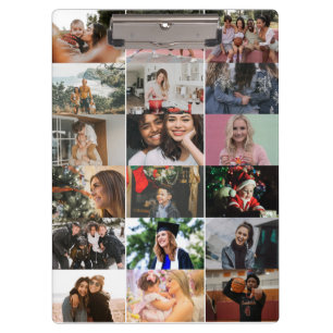 Create your own Custom photo collage 18 photos Clipboard