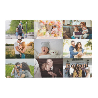 Create your own Custom Photo Collage 18 photos Placemat