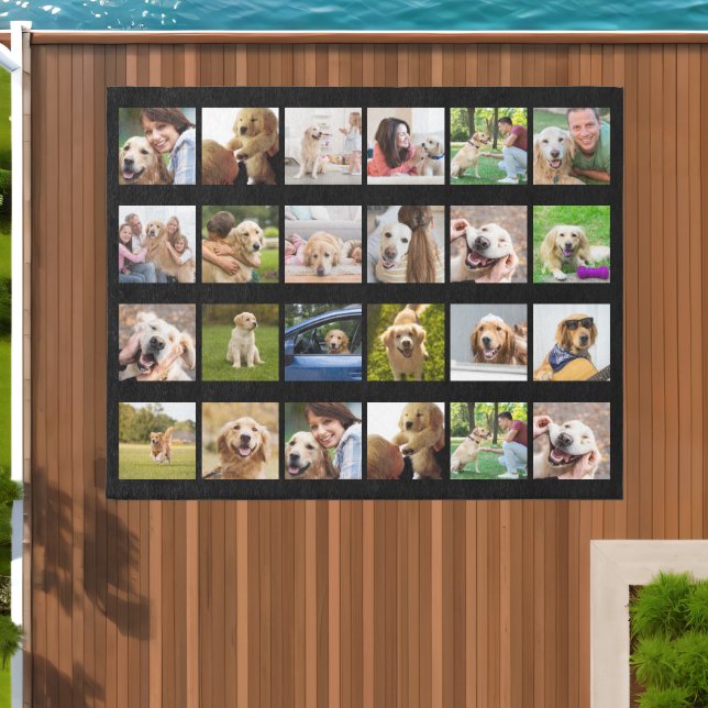 Create your own Custom photo collage 24 photos Outdoor Rug (Insitu (Outdoor 1))