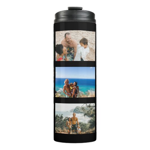 Create your own Custom photo collage 9 photos Thermal Tumbler