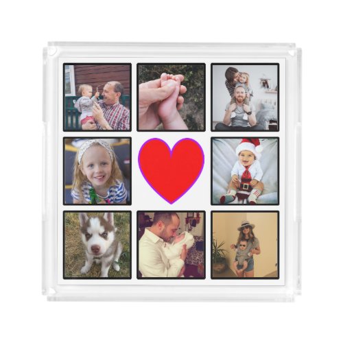 Create Your Own Custom Photo Collage Acrylic Tray