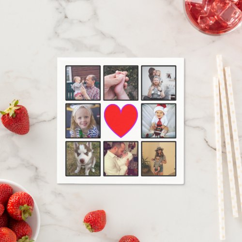 Create Your Own Custom Photo Collage Napkins