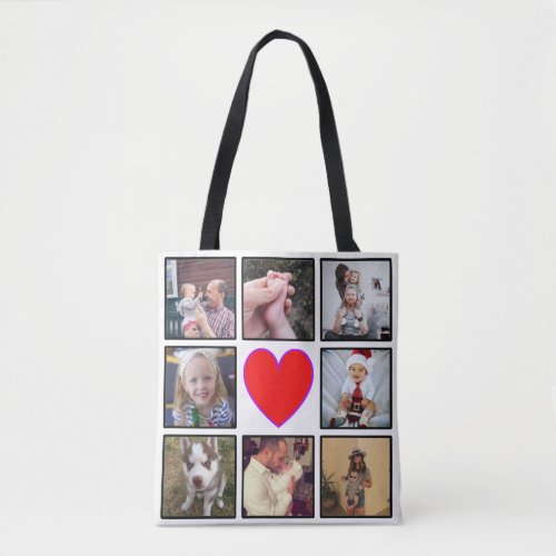 Create Your Own Custom Photo Collage Tote Bag