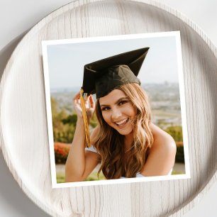 Create Your Own Custom Photo Graduation Party Napkins