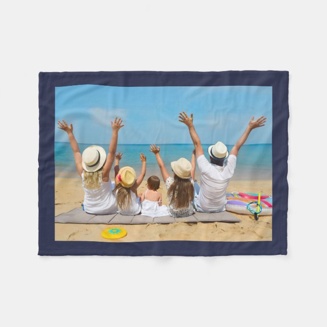 Create Your Own Custom Photo Keepsake Fleece Blanket (Front (Horizontal))