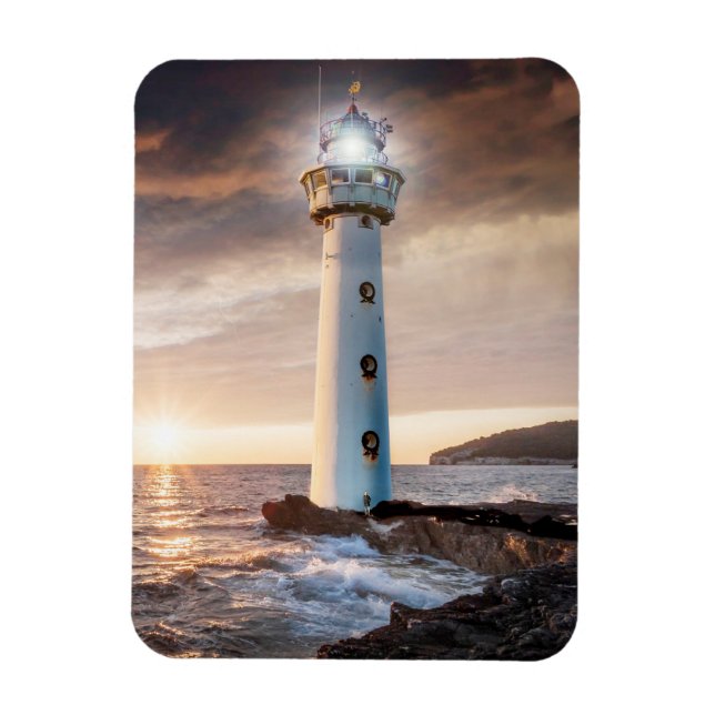 Create Your Own Custom Photo Lighthouse Magnet (Vertical)