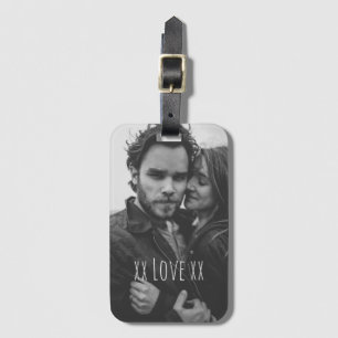Create Your Own Custom Photo Love Text Luggage Tag