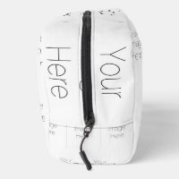 "create your own" custom photo make up bag