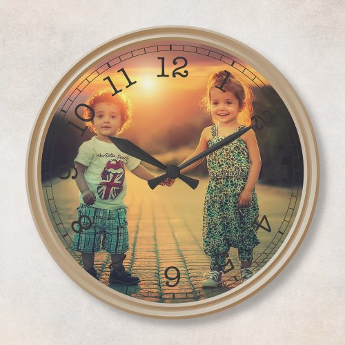Create Your Own Custom Photo Modern Large Clock