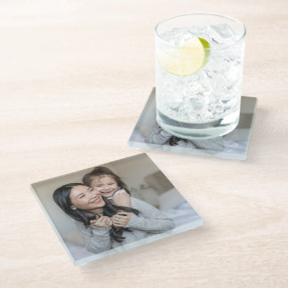 Create Your Own Custom Photo Mommy and Me Glass Coaster
