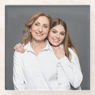Create Your Own Custom Photo Mommy and Me Glass Coaster