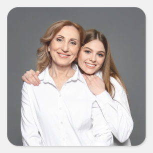 Create Your Own Custom Photo Mommy and Me Square Sticker