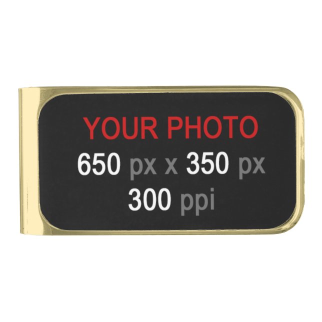 Create Your Own Custom Photo Money Clip (Front)