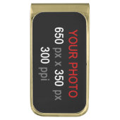 Create Your Own Custom Photo Money Clip (Front Vertical)