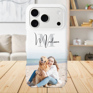 Create Your Own Custom Photo Monogram  iPhone 17 Pro Case