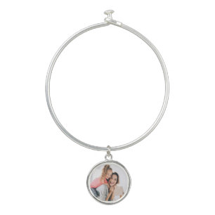 Create Your Own Custom Photo Mothers Day Gift Bangle Bracelet