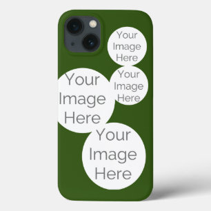 create your own custom photo olive green iPhone 13 case