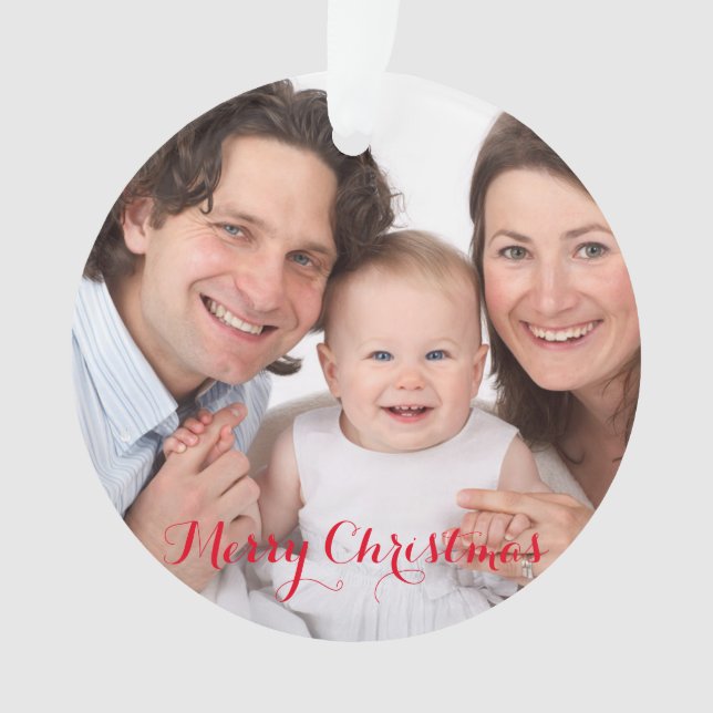 Create Your Own Custom Photo Ornament (Front)