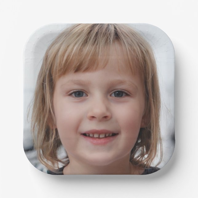 Create Your Own Custom Photo Paper Plates (Front)