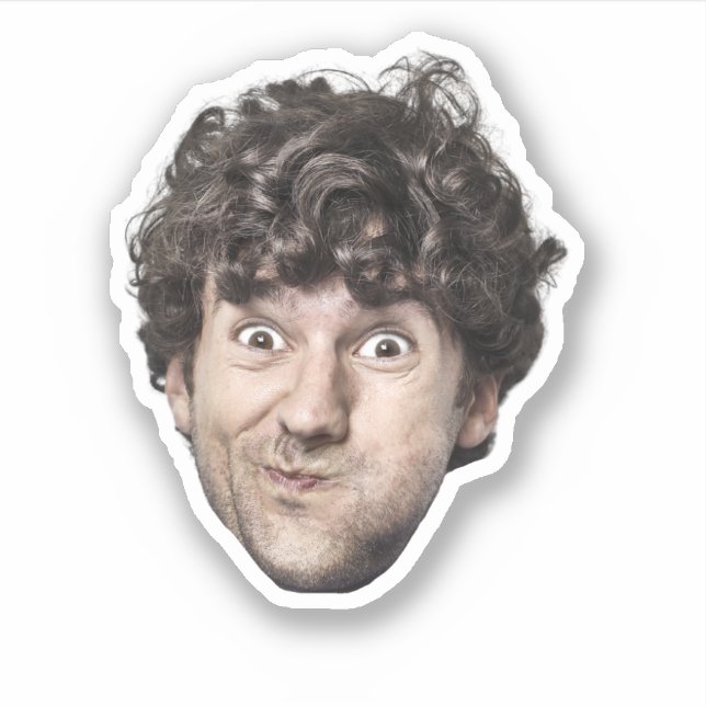 Create Your Own Custom Photo Personalized Picture Sticker (Front)