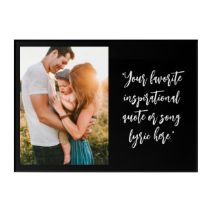 Create Your Own Custom Photo Quote Acrylic Print