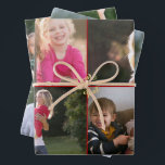 Create Your Own Custom Photo Red Gold Christmas Wrapping Paper Sheets<br><div class="desc">Create your own custom, personalized, unique, one-of-a-kind, stylish, chic, elegant faux gold script typography, premium quality, photo christmas red gift wrap wrapping paper sheet set. Each sheet is customizable. To personalize, simply add your favorite family / couple / kids / baby / pets / wedding photo to each of the...</div>