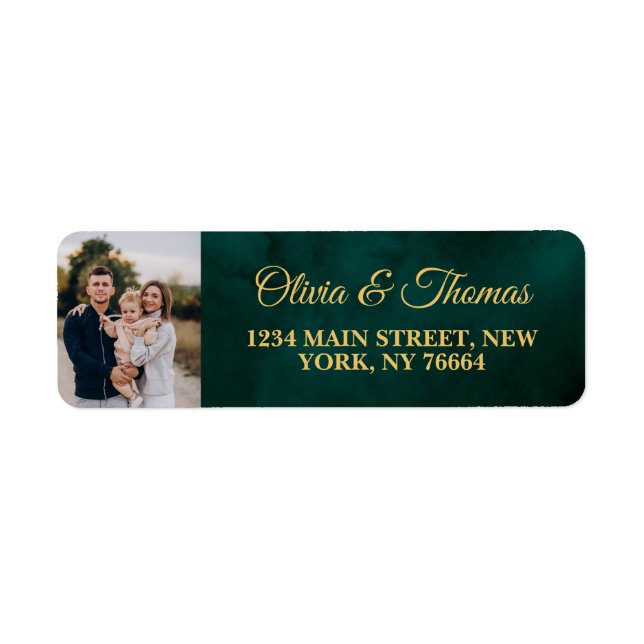 Create your own Custom Photo Return Address Label (Front)