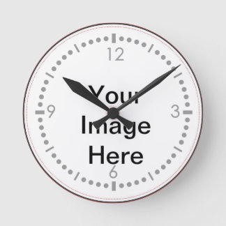 Create your own custom photo round clock
