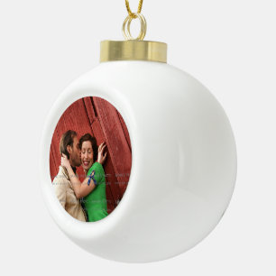 Create Your Own Custom Photo Template Personalized Ceramic Ball Christmas Ornament