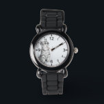 Create Your Own Custom Photo Watch<br><div class="desc">Decorative elegant personalizable modern minimalist clock design with your custom photo, image or logo. Add your favorite photo, design or artwork to create something really unique. To edit this design template, click 'Change' button and upload your own image as shown above. Treat yourself or make the perfect gift for family,...</div>