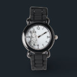 Create Your Own Custom Photo Watch<br><div class="desc">Decorative elegant personalizable modern minimalist clock design with your custom photo, image or logo. Add your favorite photo, design or artwork to create something really unique. To edit this design template, click 'Change' button and upload your own image as shown above. Treat yourself or make the perfect gift for family,...</div>