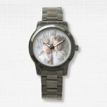 Create Your Own Custom Photo Watch<br><div class="desc">Decorative elegant personalizable modern minimalist clock design with your custom photo, image or logo. Add your favorite photo, design or artwork to create something really unique. To edit this design template, click 'Change' button and upload your own image as shown above. Treat yourself or make the perfect gift for family,...</div>