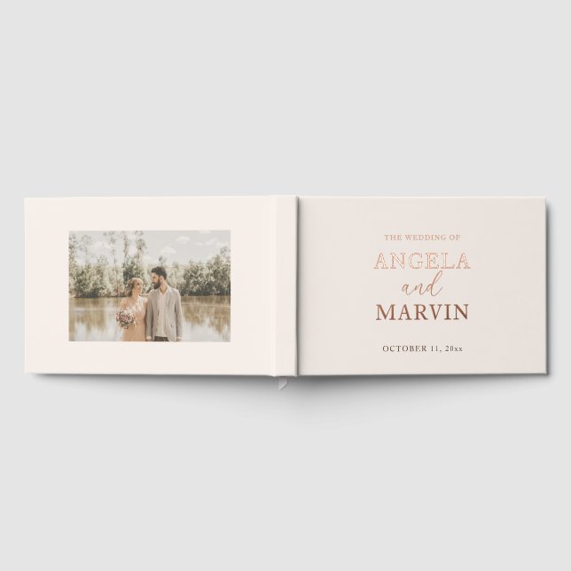Create Your Own Custom Photo Wedding Foil Guest Book (Full)