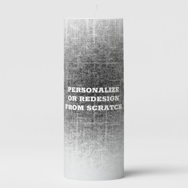 Create Your Own Custom Pillar Candle (Front)