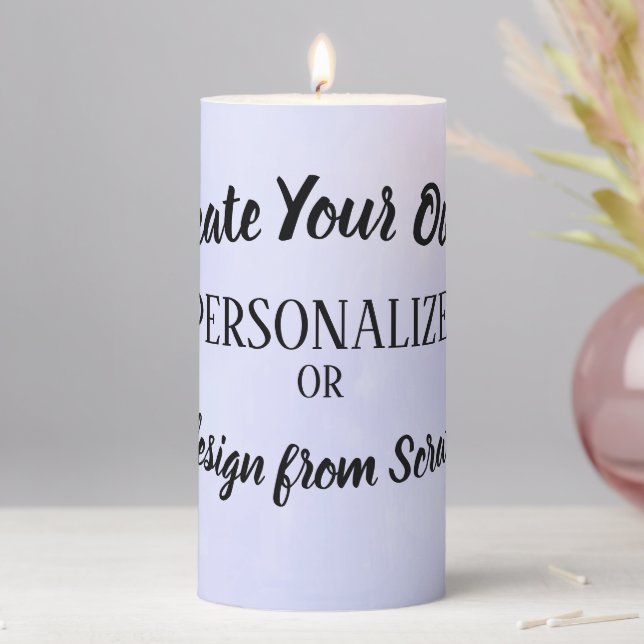 Create Your Own Custom Pillar Candle (In Situ)