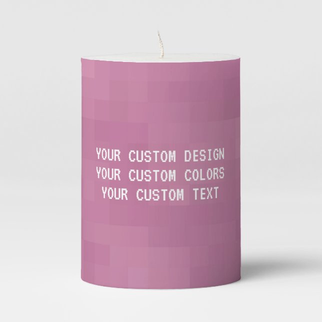 Create Your Own Custom Pillar Candle (Front)