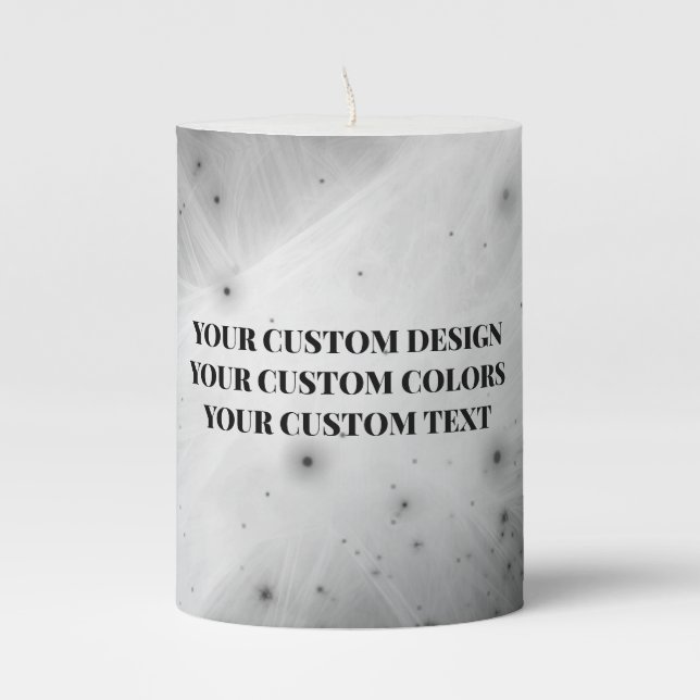 Create Your Own Custom Pillar Candle (Front)